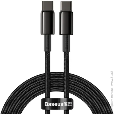  Baseus Tungsten Gold Type-C to Type-C PD 100W 2M  (CATWJ-A01)