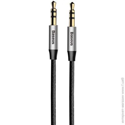 Baseus - Yiven Audio Cable M30 0.5m CAM30-AS1 Silver-Black (1350384109)