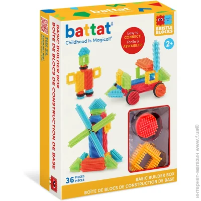   Battat Lite Bristle Blocks:  (36 ,  ) (BT3099Z) 36 .