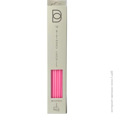  BB Candles    neon pink 12 .