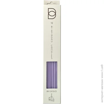  BB Candles    pastel lilac 12 .