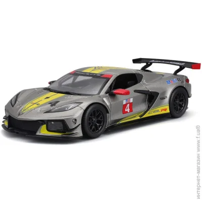 Bburago chevrolet corvette c8.r 1:24 (18-28024)
