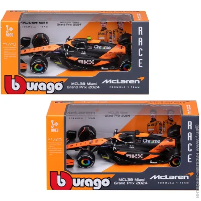 Bburago  - McLaren F1 MCL38 (2024) (1:43) (18-38214)