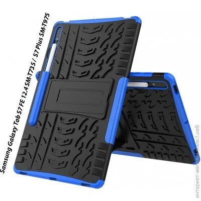  ()  - Becover  Samsung Galaxy Tab S7 FE 12.4 SM-T735 / S7 Plus SM-T975 Blue (707137)