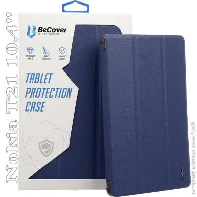  - BeCover Smart Case  Nokia T21 10.4" Deep Blue (709556)