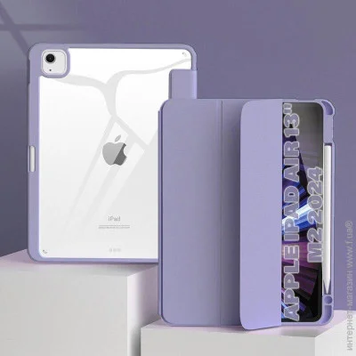  - Soft Edge TPU BeCover   Apple Pencil  Apple iPad Air 13" M2 2024 Purple (711713)
