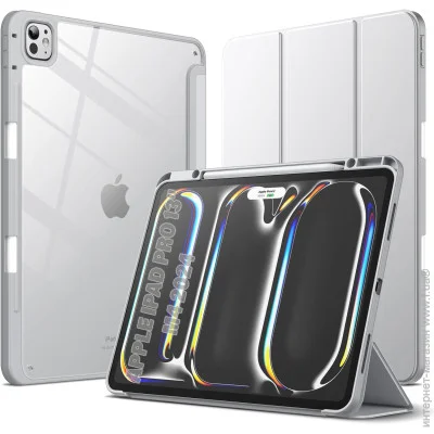  - Soft Edge TPU BeCover   Apple Pencil  Apple iPad Pro 13" M4 2024 Gray (711718)