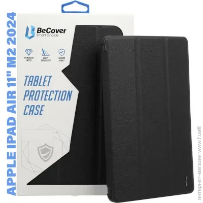  - Tri Fold Hard BeCover  Apple iPad Air 11" M2 2024 Black (711412)