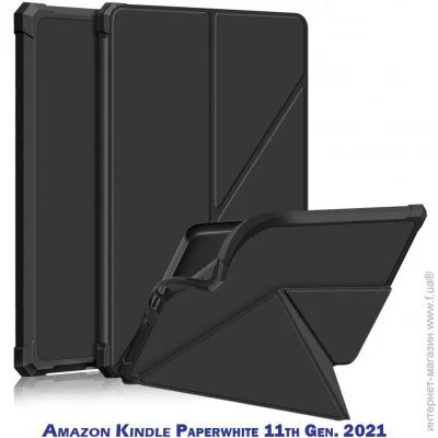   Ultra Slim Origami BeCover  Amazon Kindle Paperwhite 11th Gen. 2021 Black (707218)