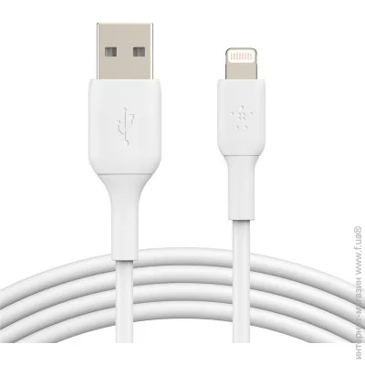  Belkin USB-A Lightning PVC 2m white (CAA001BT2MWH)