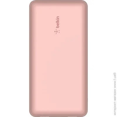 Павербанк Belkin 20000mAh 15W Dual USB-A, USB-C Rose Gold (BPB012BTRG) Павербанк Belkin 20000mAh 15W Dual USB-A, USB-C Rose Gold (BPB012BTRG)