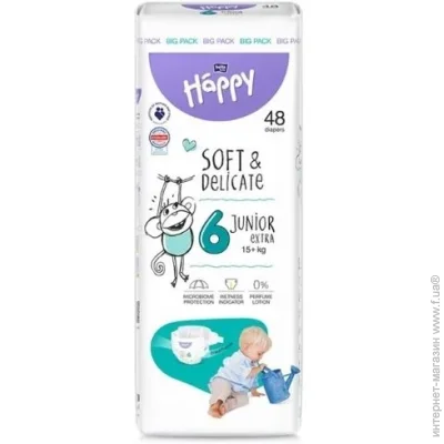 ϳ Bella Extra Soft&Delicate Baby Happy  6 (48 ) (15+ ) (5900516605551)