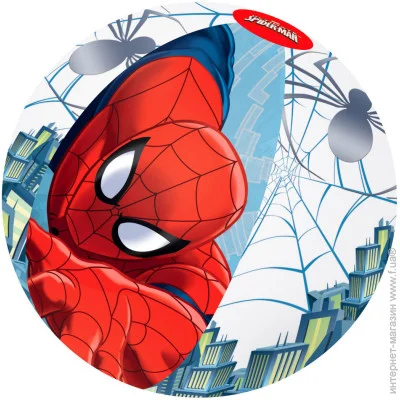 М'яч надувний пляжний Bestway Людина-павук 51 см (DM-98002) М'яч надувний пляжний Bestway Людина-павук 51 см (DM-98002)