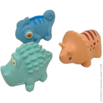 Bibi Toys Игрушка для купания «Зверюшки» 3 шт. (761070BT) Bibi Toys Игрушка для купания «Зверюшки» 3 шт. (761070BT)