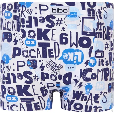 Трусы Bibo Трусики-боксеры для мальчиков р.98 белый 22056 Трусы Bibo Трусики-боксеры для мальчиков р.98 белый 22056