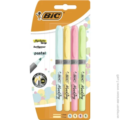 BIC   Pastel 1,6-3,3 4 .