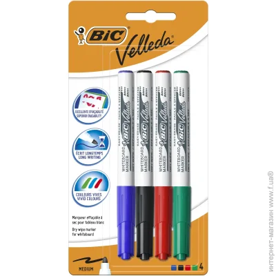 BIC     Velleda 4 .  875593