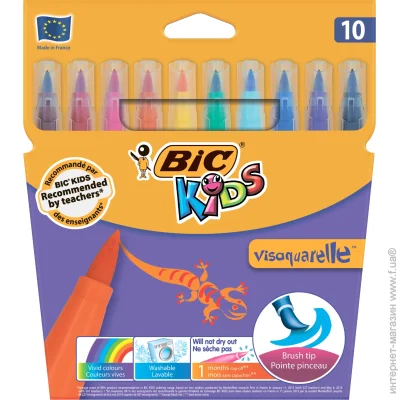 BIC Фломастеры "Vis Aquarelle", 10 цветов (bc8289641) BIC Фломастеры "Vis Aquarelle", 10 цветов (bc8289641)