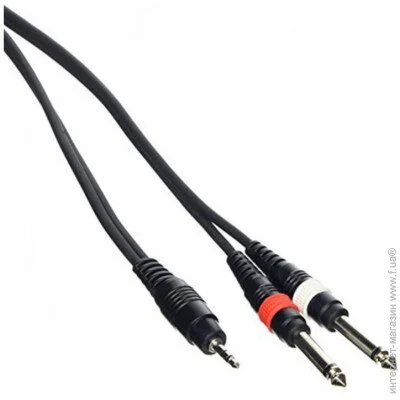    Jack 3,5 stereo - 2xJack 6,3 mono BIG YC005 10