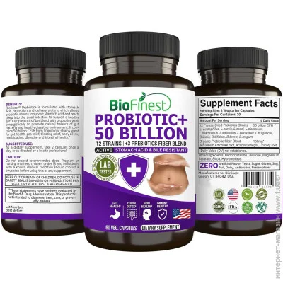   Biofinest    - Probiotic 50 Billion 60 
