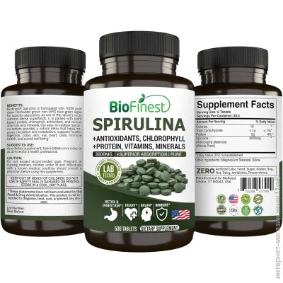   Biofinest  - Spirulina 500 