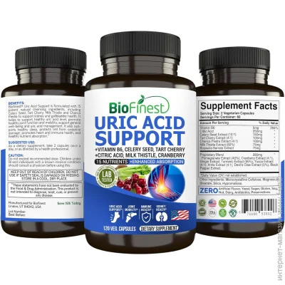   Biofinest      - Uric Acid Support 120 