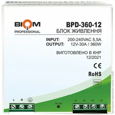   DIN- Biom Professional DC12 360W BPD-360-12 30A (6352)