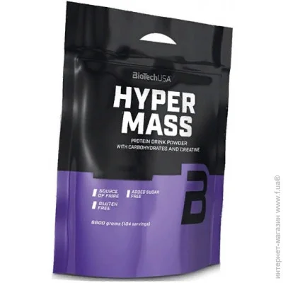  BioTech Hyper Mass 5000 6800 g /104 servings/ Chocolate (000006889)