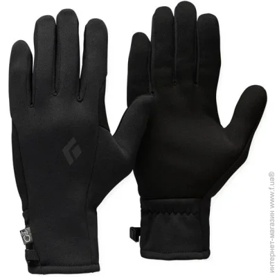  Black Diamond MidWeight Screentap Liners   (Black, M) (BD 8018060002MED1)