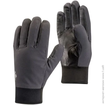  Black Diamond MidWeight Softshell Gloves   (Smoke, XL) (BD 8017490006XLG1)