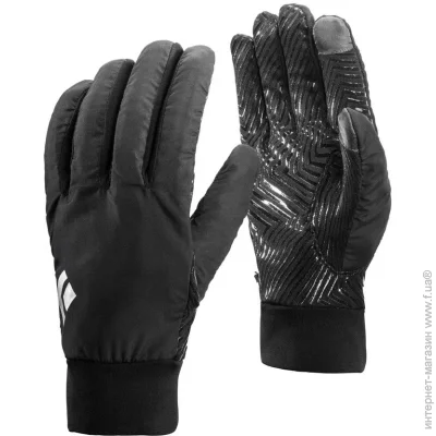  Black Diamond Mont Blanc Gloves   (Black, S) (BD 8011490002SML1)
