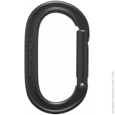 Black Diamond  Oval Keylock Black (1033-BD 210083.BLAK)