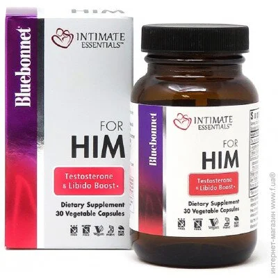     , Intimate Essentials For Him, Testosterone, Libido Boost, Bluebonnet Nutrition, 30 