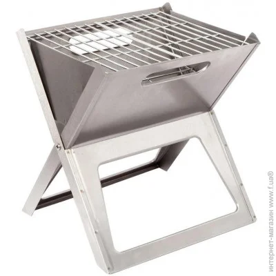   Bo-Camp Notebook/Fire Basket Compact Silver (8108347)