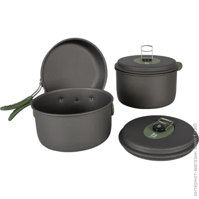    Bo-Camp   Explorer 3 Pieces Hard Anodized Grey/Green (2200239)