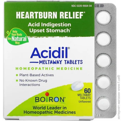 Спеціальна добавка Boiron Acidil 60 таблеток (4384304675) Спеціальна добавка Boiron Acidil 60 таблеток (4384304675)