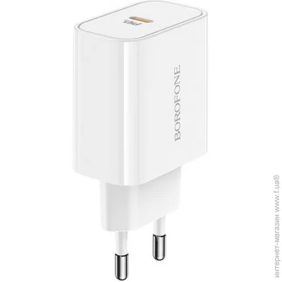     Borofone BA57A Easy Speed single port White (BA57AW)