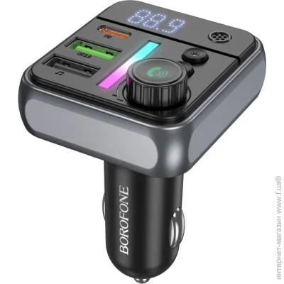 FM-   FM- BOROFONE BC50 Ascenso PD20W+ QC3.0 car BT FM transmitter Black (6941991115257)