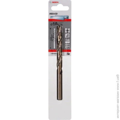 Сверло по металлу Bosch 5 HSS-CO сверл 10 мм (2608585898) Сверло по металлу Bosch 5 HSS-CO сверл 10 мм (2608585898)