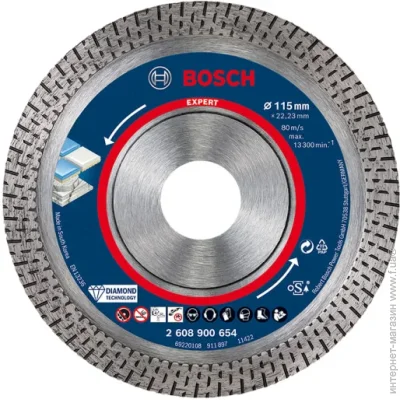   Bosch   HardCeramic 115x22,23x1.4x10 (2608900654)