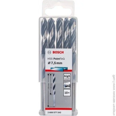    Bosch HSS PointTeQ 7.5, 10. (2608577243)