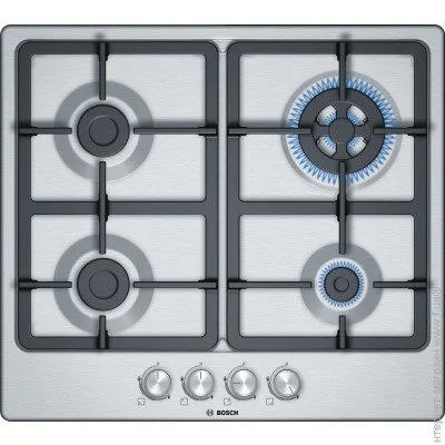 Варильна поверхня газова Bosch PGH6B5O90R нержавіюча сталь Варильна поверхня газова Bosch PGH6B5O90R нержавіюча сталь