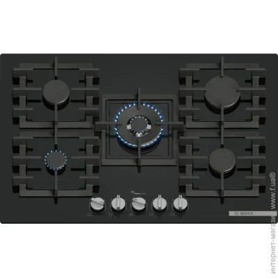 Варочная поверхность газовая Bosch PPQ7A6I45 каленое стекло Варочная поверхность газовая Bosch PPQ7A6I45 каленое стекло