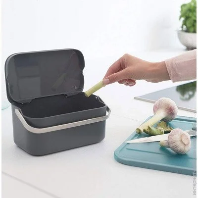     Brabantia Food Waste Caddy Dark Grey (117541)