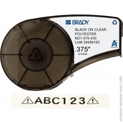   Brady     M21-375-430,  , , : 9.53mm / 6.4m.   