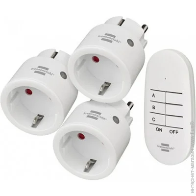  +  Brennenstuhl      Comfort-Line Mini: 3 , IP 20, 10 , 2300 , 433.92 MHz (1507070)
