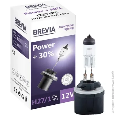    Brevia H27/1 12V 27W PG13 Power + 30% CP (10/500 .) (12271PC)