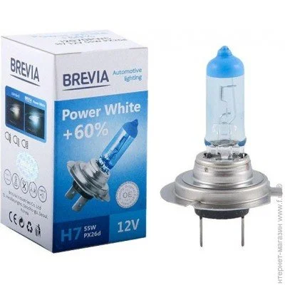    Brevia H7 12V 55W PX26d Power White + 60% 4300K CP (10/500 .) (12070PWC)
