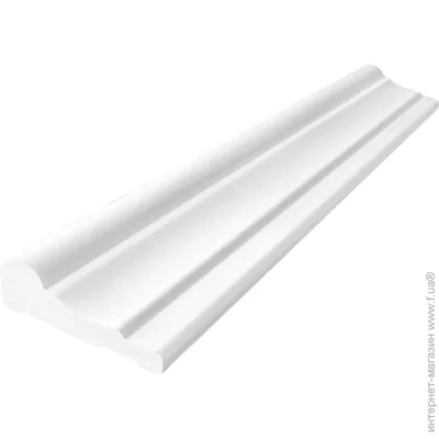 Brilliant Молдинг F5C (белый лак) 2000x50x18мм Brilliant Молдинг F5C (белый лак) 2000x50x18мм
