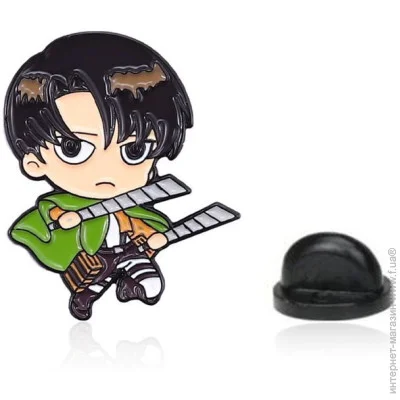  Broche  Attack on Titan: Levi Ackerman  BRGV113678